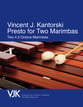 Presto for Two Marimbas P.O.D cover